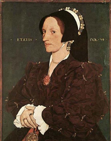 HOLBEIN, Hans the Younger Portrait of Margaret Wyatt, Lady Lee